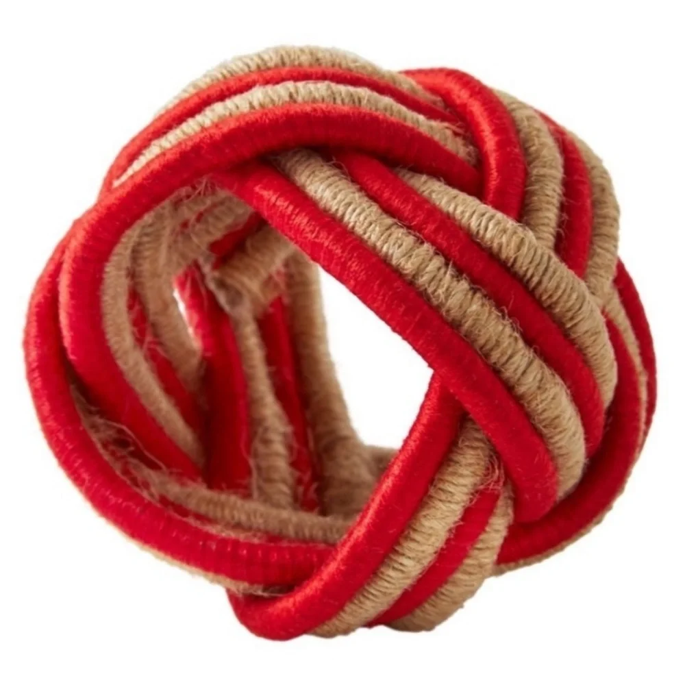 (NIB) THE PIONEER WOMAN • Multicolored Woven Napkin Ring Set - Picture 7 of 10